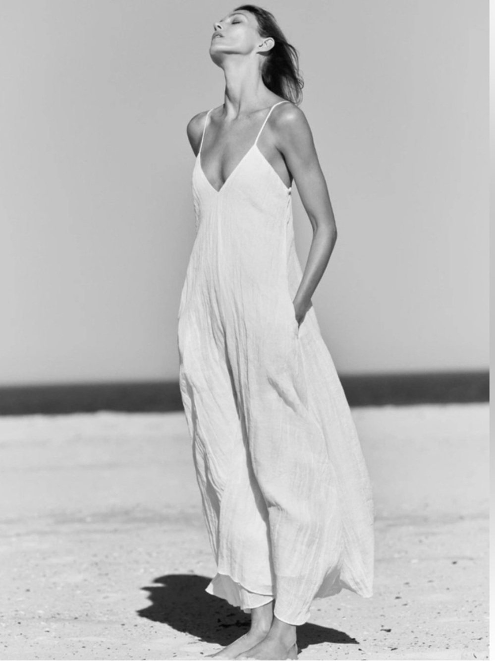 Zara Linen Maxi Dress